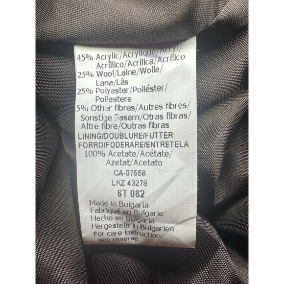 MEXX Wool Blend Brown Plaid Preppy‎ Y2K Mini Skirt SIZE 10 - Picture 5 of 9